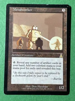 **Metalworker** ~Urza's Destiny~ MTG: Magic the Gathering, Moderate Play (MP) - Image 1