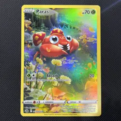 Pokemon TCG Paras Crown Zenith: Galarian Gallery GG32/GG70 Holo Holo Rare NM - Image 1