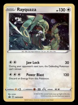 Rayquaza SWSH029 Holo Promo Sword & Shield Promo Pokemon TCG NM - Image 1