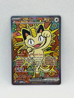 Pokemon TCG Meowth EX 121/088 Special Illustration Rare Perfect Order SIR-NM - Image 1