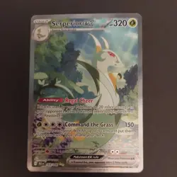 Pokemon TCG Serperior EX 156/086 Black Bolt Ultra Rare Excellent Condition - Image 1