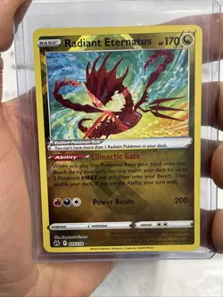 Pokemon TCG Radiant Eternatus Crown Zenith 105/159 Holo Radiant Rare NM/MT 2023 - Image 1