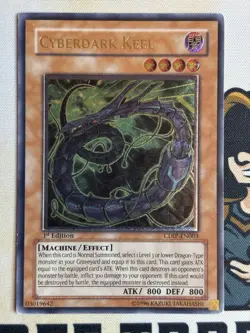 Cyberdark Keel CDIP-EN003 Ultimate Rare 1st Edition YuGiOh! LP EURO - Image 3