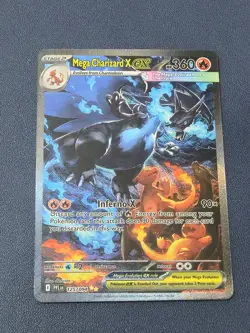 Pokemon TCG Phantasmal Flames Mega Charizard X ex 125/094 SIR - Image 1