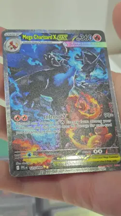 Pokemon TCG Phantasmal Flames Mega Charizard X ex 125/094 SIR - Image 2