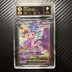 Pokemon SWSH Fusion Strike Mew V Alternate Art 251/264 Holo ICG GRADED 9 Mint - Image 1
