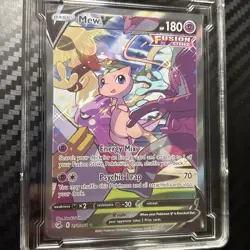 Pokemon SWSH Fusion Strike Mew V Alternate Art 251/264 Holo ICG GRADED 9 Mint - Image 2