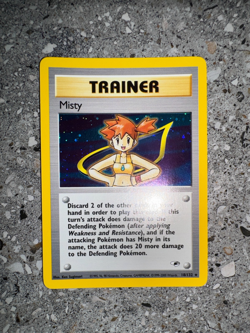Pokemon TCG Cards Misty 18/132 Gym Heroes Holo Rare EXC-NM - Image 4