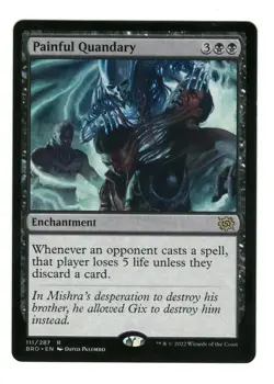 MTG Painful Quandary 111 Rare Brothers War Magic The Gathering TCG - Image 1