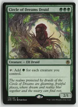Circle of Dreams Druid LP 176 Adventures in the Forgotten Realms MTG - Image 1