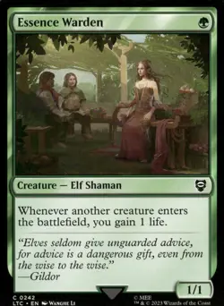Essence Warden 242 Commander: The Lord of the Rings: Magic: The Gathering NM - Image 1