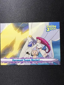 Farewell Team Rocket #55 Topps Pokemon The Movie 2000 Blue Label Card Vintage - Image 1