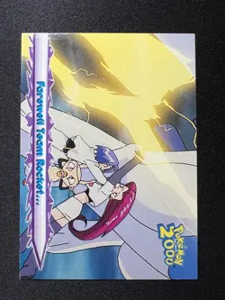 Farewell Team Rocket #55 Topps Pokemon The Movie 2000 Blue Label Card Vintage - Image 2