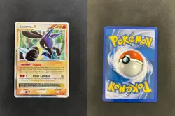 POKEMON UNGRADED LUCARIO LV.X DP12 HOLO P DIAMOND AND PEARL TIN PROMOS LP - Image 1