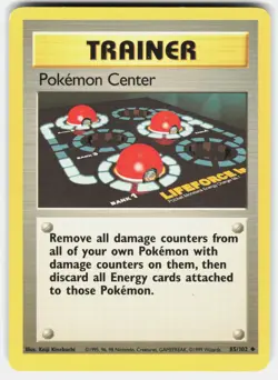 POKEMON POKEMON CENTER 85 BASE SET UNLIMITED MP - Image 1