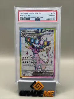 PSA 10 GEM Mint Espeon Ex #175 Pokemon Prismatic Premium Figure Collection Promo - Image 1