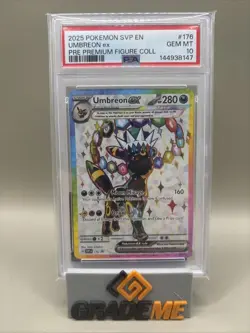 PSA 10 GEM Mint Umbreon #176 Pokemon Prismatic Premium Figure Collection Promo - Image 1