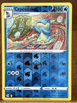 Pokemon TCG Croconaw 056/264 Fusion Strike Reverse Holo Uncommon - Image 1