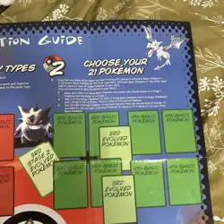 Pokemon Vintage 1999 Deck Construction Mat 2 Sided with Fossil set checklist - Image 2