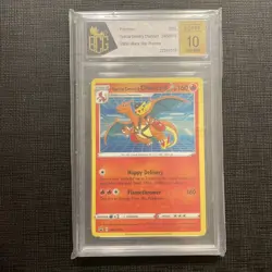 Pokemon Special Delivery Charizard Holo SWSH 075 Pokemon Center UK Promo BCG 10 - Image 1