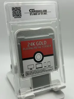 CG GRADED 2023 POKEMON STRIKING POPPING CANDY SCYTHER 24K GOLD PLATING Sticker - Image 2