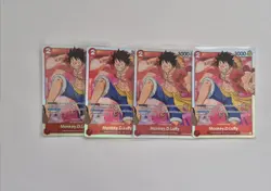 Monkey.D.Luffy OP01-024 (SR) One Piece Card Game PRB01 The Best - 4 Card Total - Image 1
