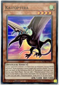 MZMI-EN012 Kaitoptera - Super Rare 1st Edition Near Mint YuGiOh Card - Image 1