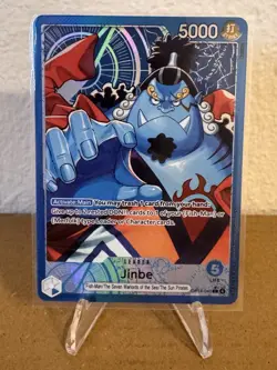 One Piece CCG Jinbe Leader Foil OP14-040 5000 Power Card Alt Art - Image 1