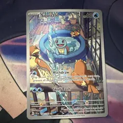 Pokemon Squirtle Illustration Rare 148/142 Sv07: Stellar Crown Holo English Card - Image 1
