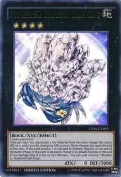 Yugioh! LP Number 52: Diamond Crab King - Ultra Rare - YZ06-EN001 - Limited Edit - Image 1