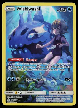 Pokemon Card - Wishiwashi Cosmic Eclipse 240/236 Secret Rare - Image 1