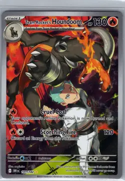 Team Rocket's Houndoom 191/182 SV10: Destined Rivals - Pokemon Card - NM - Image 1