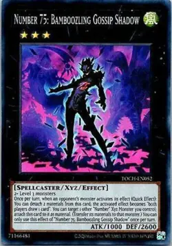 Yugioh! LP Number 75: Bamboozling Gossip Shadow - TOCH-EN052 - Super Rare - Unli - Image 1