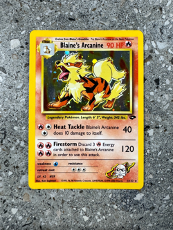 Pokemon TCG Cards Blaine's Arcanine 1/132 Gym Challenge Holo Rare EXC-NM - Image 1