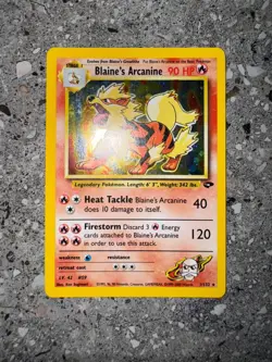 Pokemon TCG Cards Blaine's Arcanine 1/132 Gym Challenge Holo Rare EXC-NM - Image 3