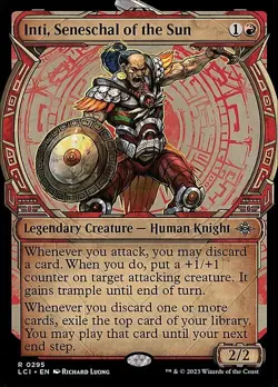 MTG INTI, SENESCHAL OF THE SUN SHOWCASE The Lost Caverns of Ixalan NM - Image 1
