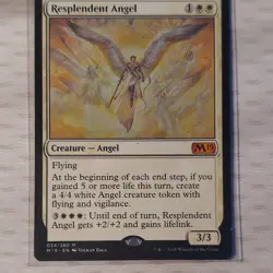 Magic: The Gathering Resplendent Angel Mythic Core Set 2019 034/280 Regular - Image 1