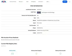 2016 POKEMON KOREAN XY FA/PIKACHU #010 POKEKYUN COLLECTION PSA 10 GEM MT Card - Image 3