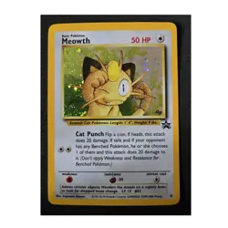 Pokemon Meowth 10/53 Wotc Promo Holo 50 HP Basic English 2000 - Image 1