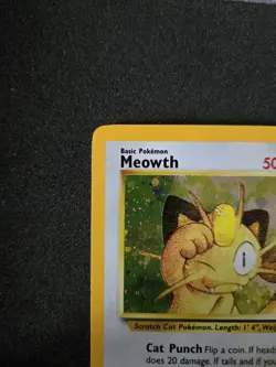 Pokemon Meowth 10/53 Wotc Promo Holo 50 HP Basic English 2000 - Image 2