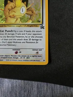 Pokemon Meowth 10/53 Wotc Promo Holo 50 HP Basic English 2000 - Image 4