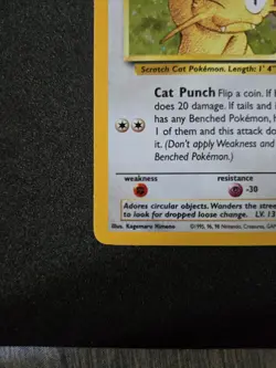 Pokemon Meowth 10/53 Wotc Promo Holo 50 HP Basic English 2000 - Image 5