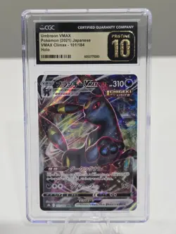 Pokemon Umbreon VMAX Triple Rare Holo CGC 10 PRISTINE S8b Vmax Climax 101/184 JP - Image 1