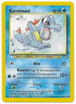 Karnimani # 80/111 Common aus Neo Genesis von 2001 Deutsch Pokemon Mint Vintage - Image 4