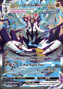 Pokemon Rapid Strike Urshifu VMAX Alt Art Secret Rare 170/163 Battle Styles Holo - Image 1
