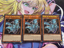 Yugioh 3x Heart of the Blue-Eyes Starlight Rare MP25-EN013 1st Ed NM - Image 1