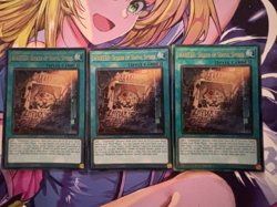 Yugioh 3x WANTED: Seeker of Sinful Spoils Prismatic Ultimate Rare PUR RA03-EN074 - Image 1