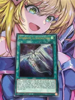 Yugioh Stardust Illumination Ultra Rare DAMA-EN051 Dawn of Majesty 1st Ed NM - Image 1