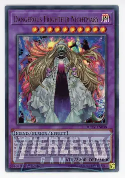 Yugioh Dangerous Frightfur Nightmary DUOV-EN038 Ultra Rare 1st Edition NM/LP - Image 1