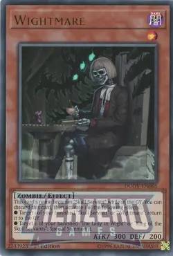 Yugioh Wightmare DUOV-EN065 Ultra Rare 1st Edition NM/LP - Image 1